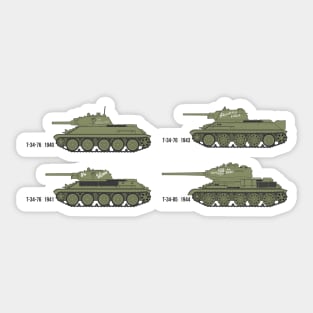 Soviet T-34 Tanks Sticker